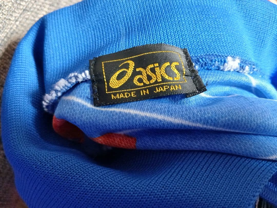 asics 青 サッカー日本代表シャツ　1993 ドーハ