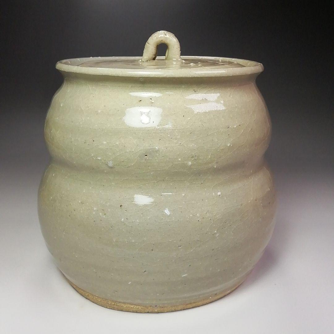 Ｓ４９５　水指　『瓢形水指』『豊田嘉隆作』　共箱　茶道具