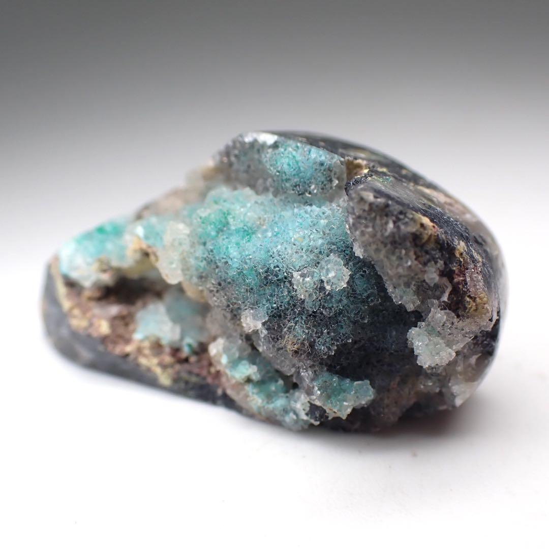 【ペルー/リリー産】クリソコラクォーツ(ドゥルージー)