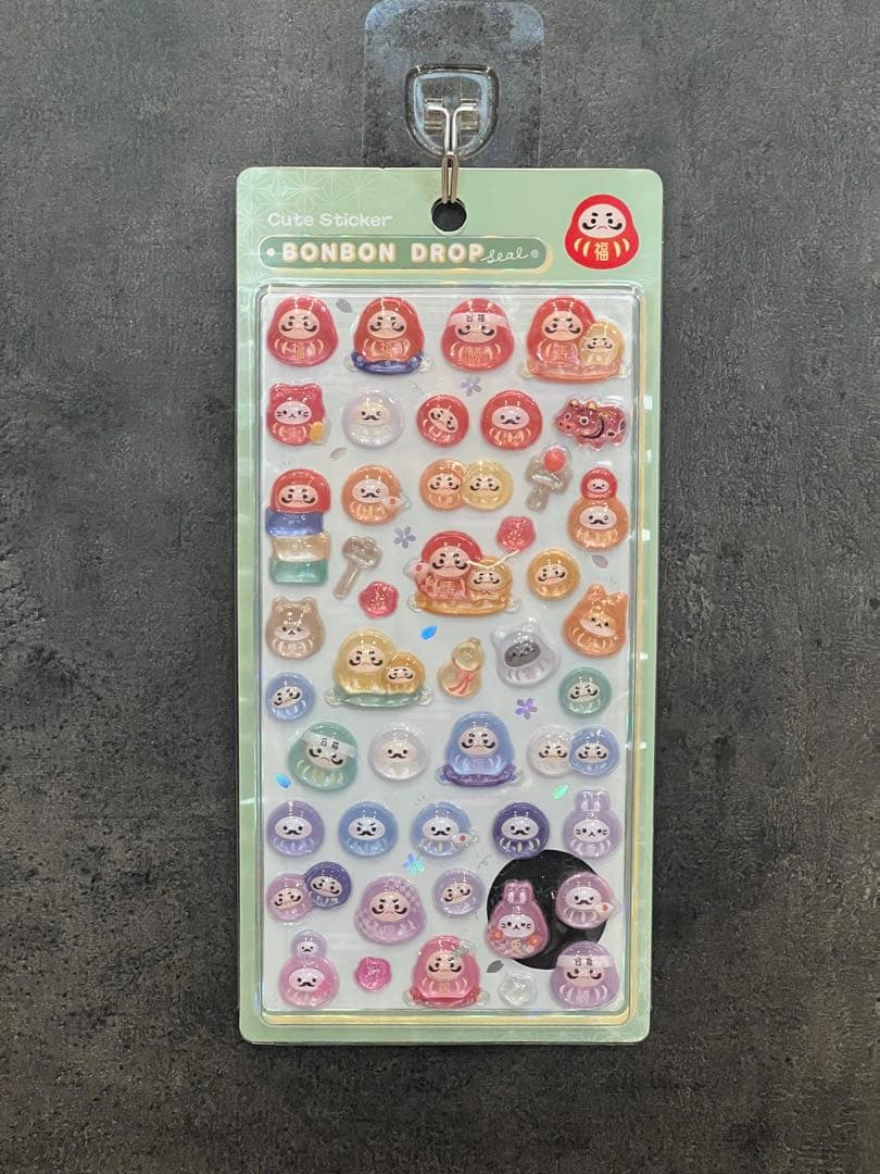 新柄　クーリア　ボンボンドロップシール　和柄　8点セット