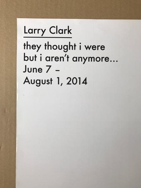 【期間限定】特別価格 ラリー クラーク アートポスター Larry Clark