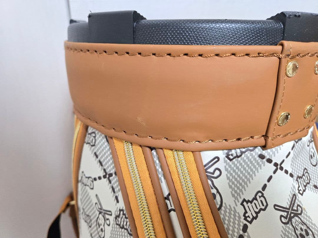 超美品 MARK&LONA キャディバッグ 限定・完売品 ブラウン オレンジ