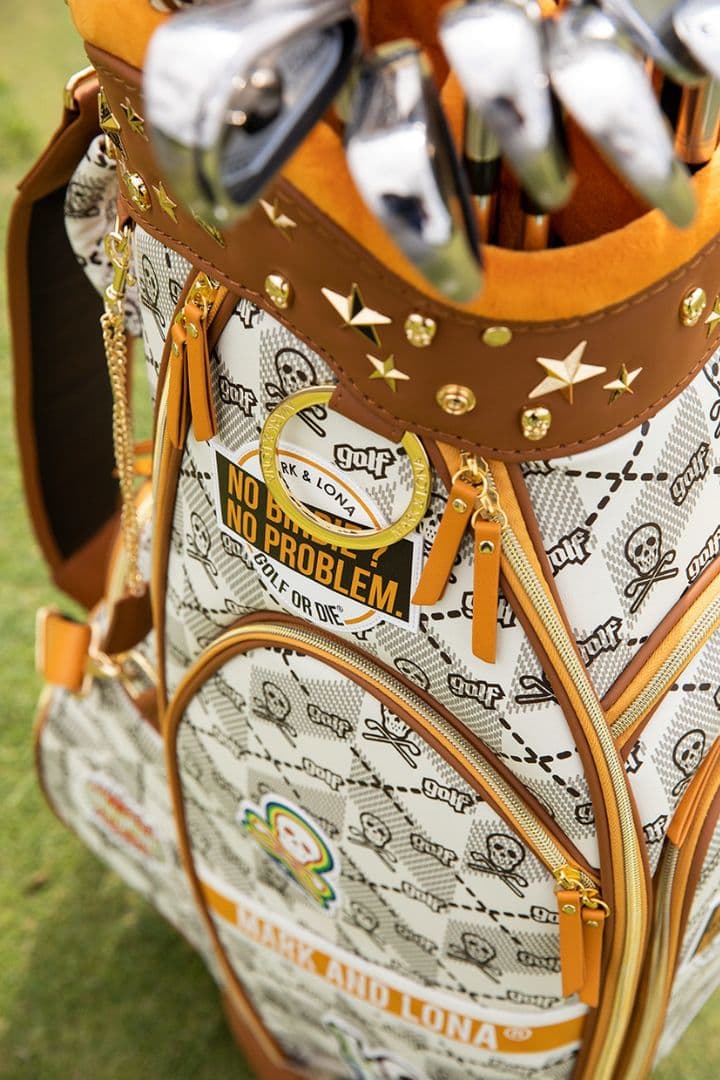 超美品 MARK&LONA キャディバッグ 限定・完売品 ブラウン オレンジ