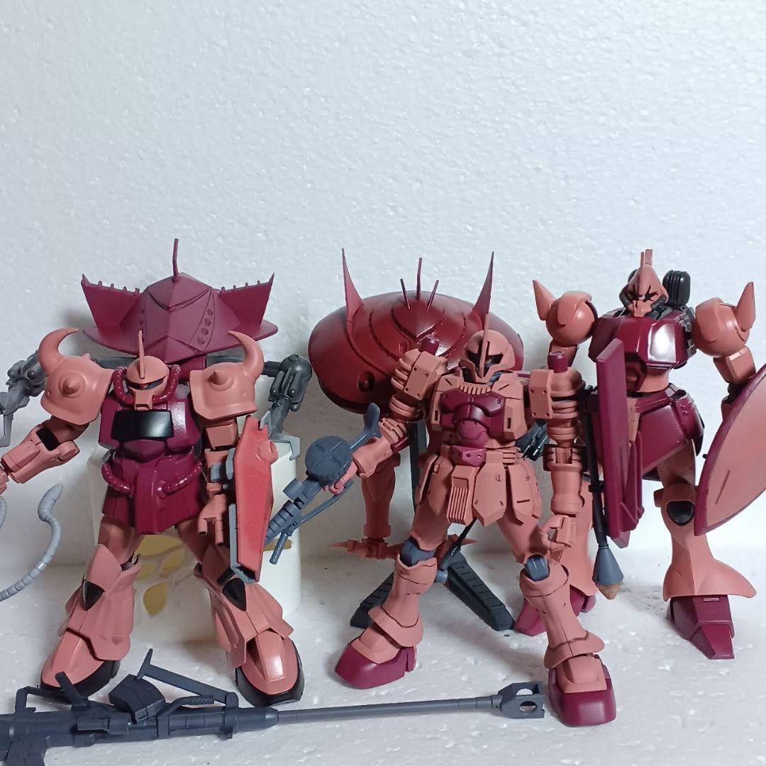 ジークアクス最終回に登場したHG1/144シャア専用5体再現セット