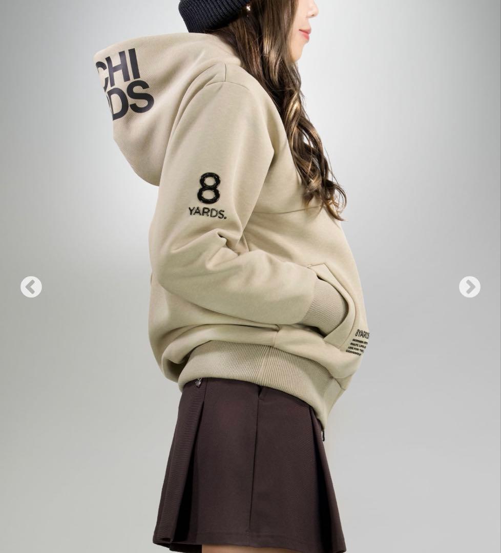 8YARDS モク　ビッグフーディー　ベージュ