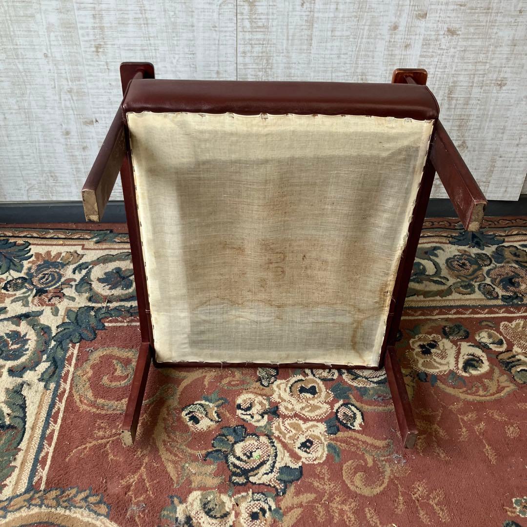 ①北欧レトロ プラス 木製フレーム アームチェア 一人掛けソファー ロビーチェア