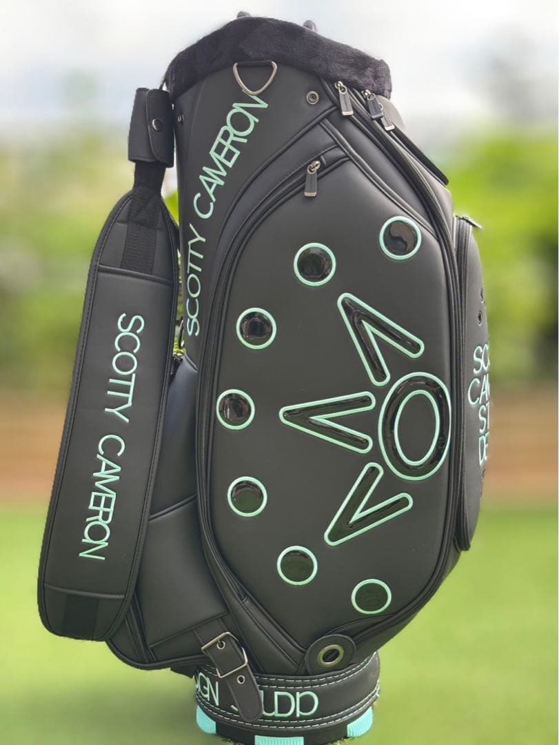 SCOTTY CAMERON キャディバッグ　ブラック×ティファニーブルー
