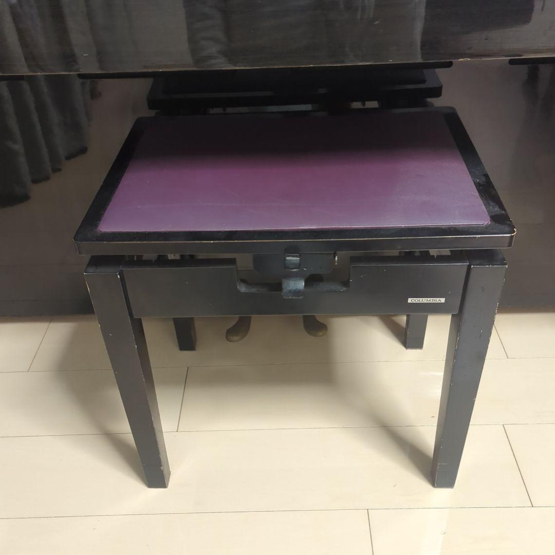 ハイブリッドピアノ 赤いカバー+チェア付き