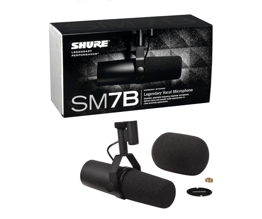 新品 未使用 SHURE シュア ダイナミックマイク SM7B カーディオイド