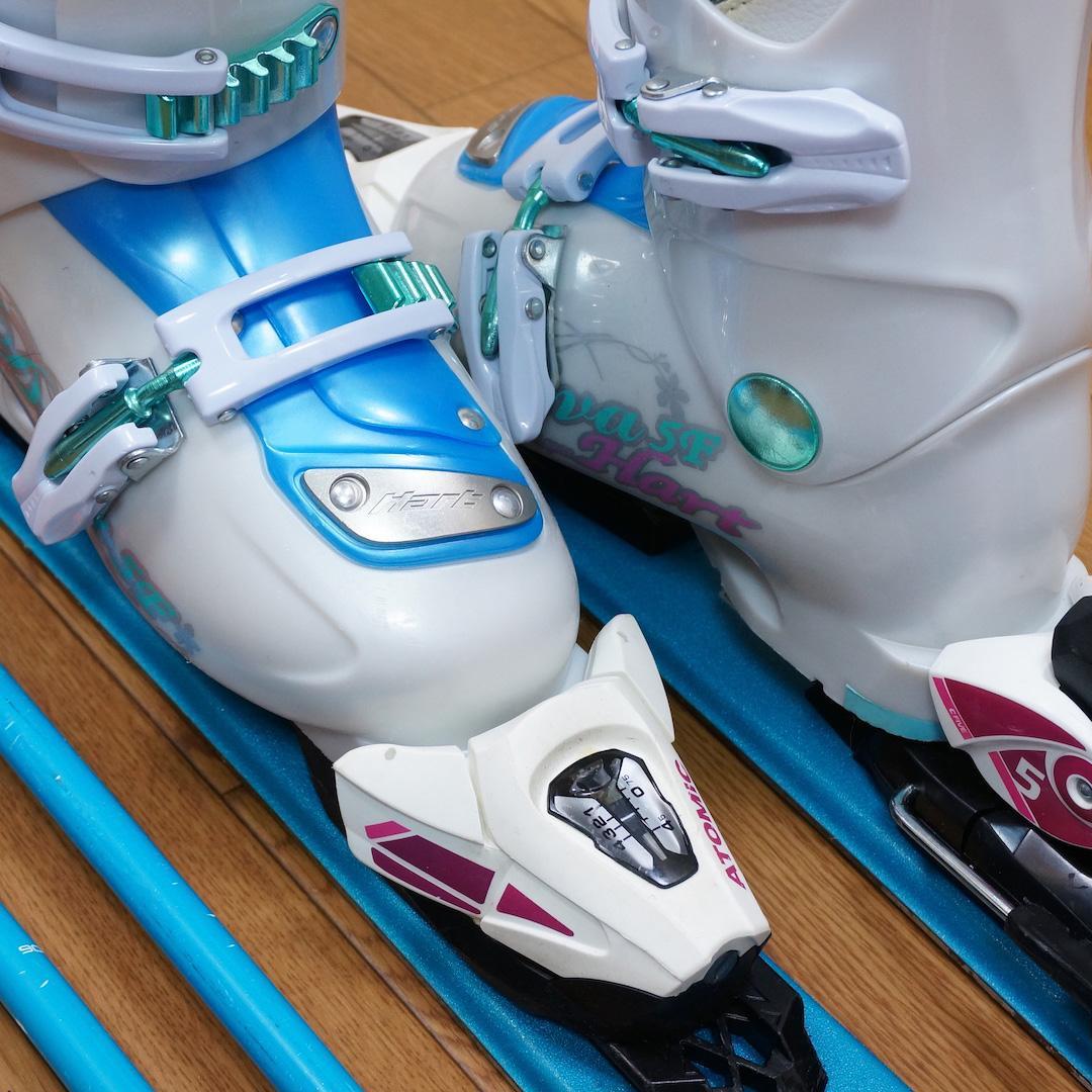 メンテ済 110cm 靴20cm ATOMIC スキーセット おまけ