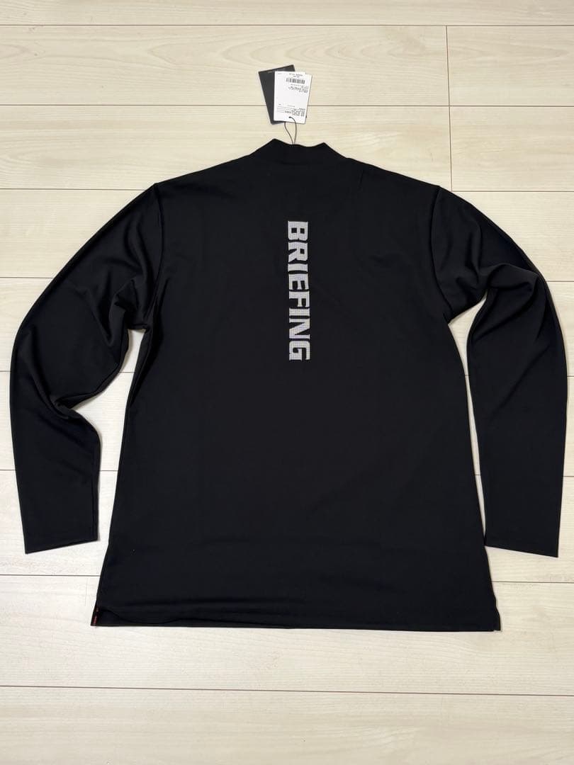 未使用)ブリーフィング ゴルフ メンズ 長袖ハイネックシャツ L ブラック