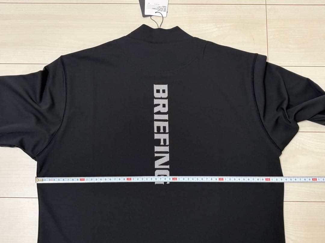 未使用)ブリーフィング ゴルフ メンズ 長袖ハイネックシャツ L ブラック