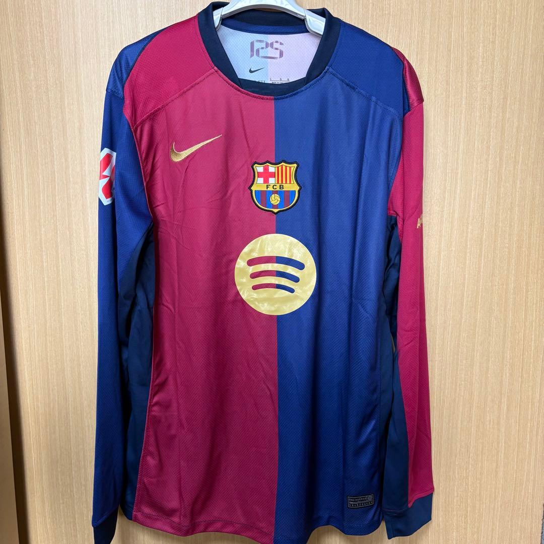FCバルセロナ24-25 ホーム 長袖 ユニフォーム No.6 ガビ