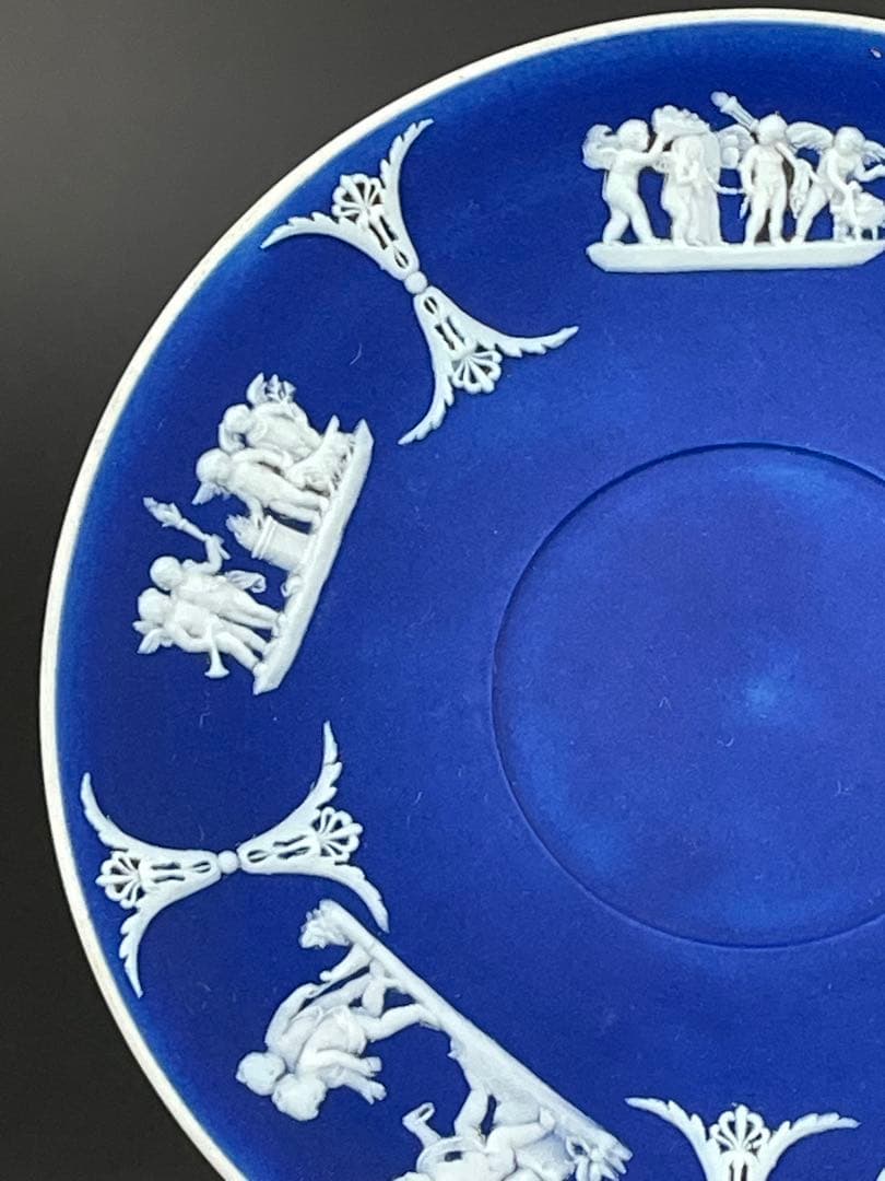 【希少】アンティーク オールドウェッジウッド ジャスパーウェア カップ ソーサー