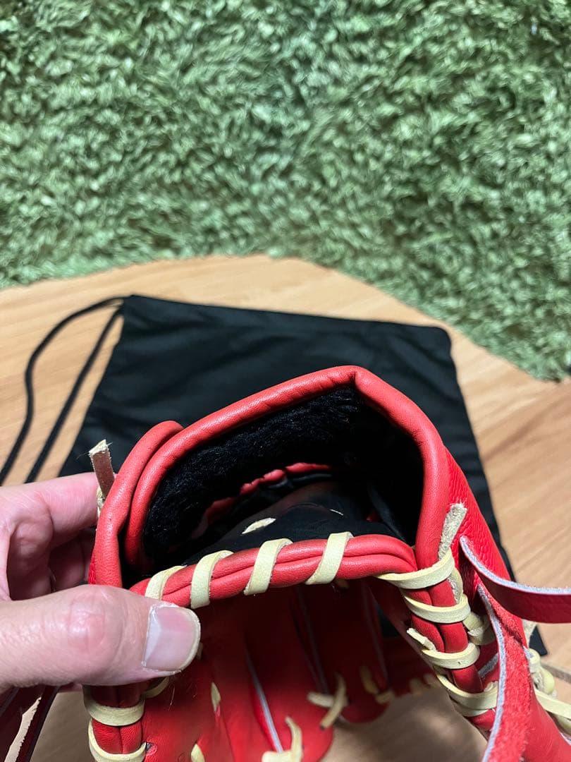 Wilson D-MAX 軟式少年用グラブ D7型 スカーレットSS レッド系