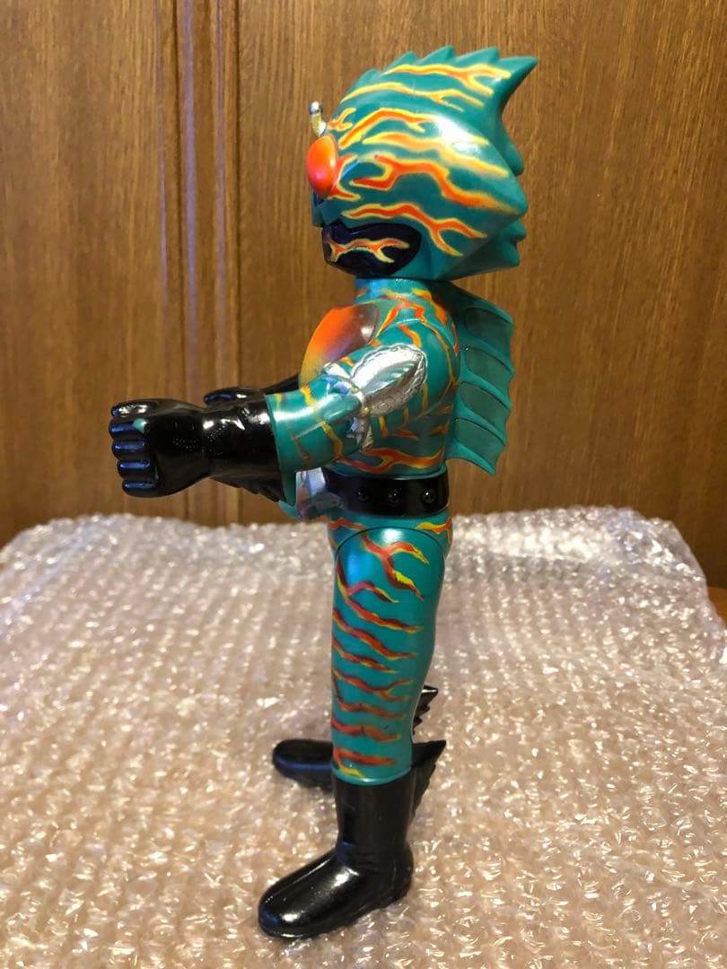 当時物　仮面ライダーアマゾン　ソフビ　 旧バンダイ製