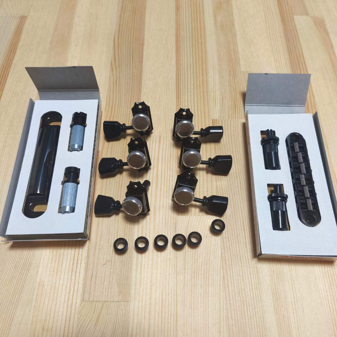 美品 GOTOH ロックペグ チタン サドル ブリッジ テールピース セット
