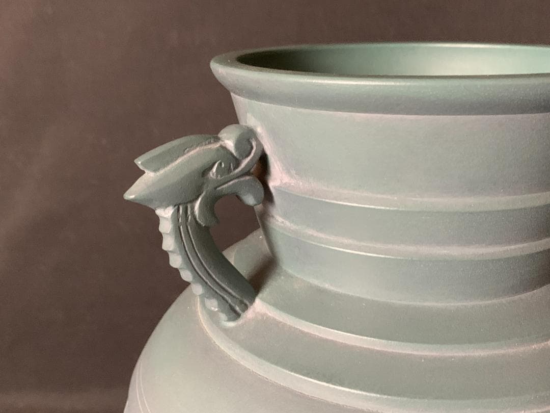 尚美堂 宏春造 瑞雲 鋳銅 花瓶 重さ5.2kg 共箱 銅器 793