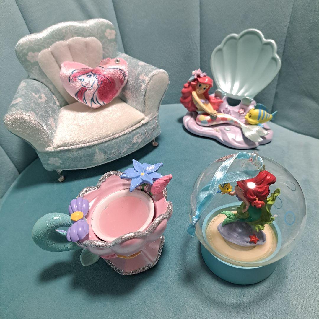リトルマーメイド　アリエル　アクセサリーケース　アロマカップ　4点セット