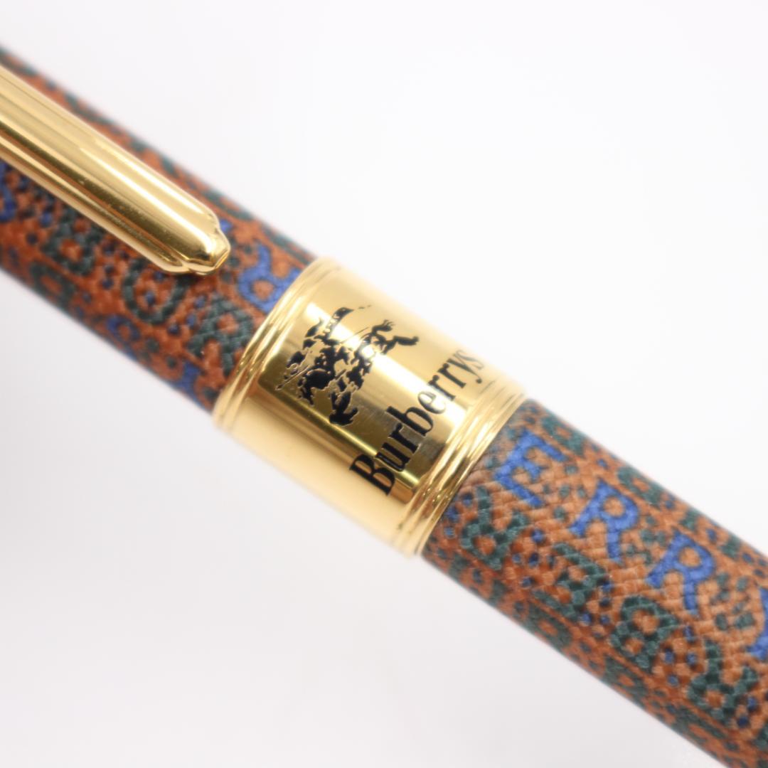 ◎バーバリー ペン先 14K 万年筆 カートリッジ式 ゴールド 筆記用具