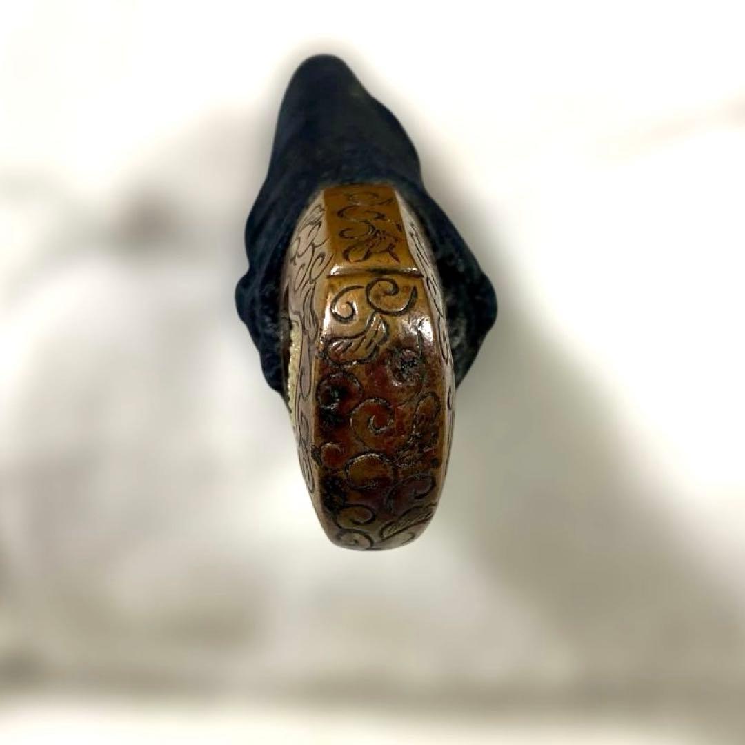 B-81 柄前　目貫　縁頭　はばき　武具　刀装具　骨董品　時代物　美術品　工芸品