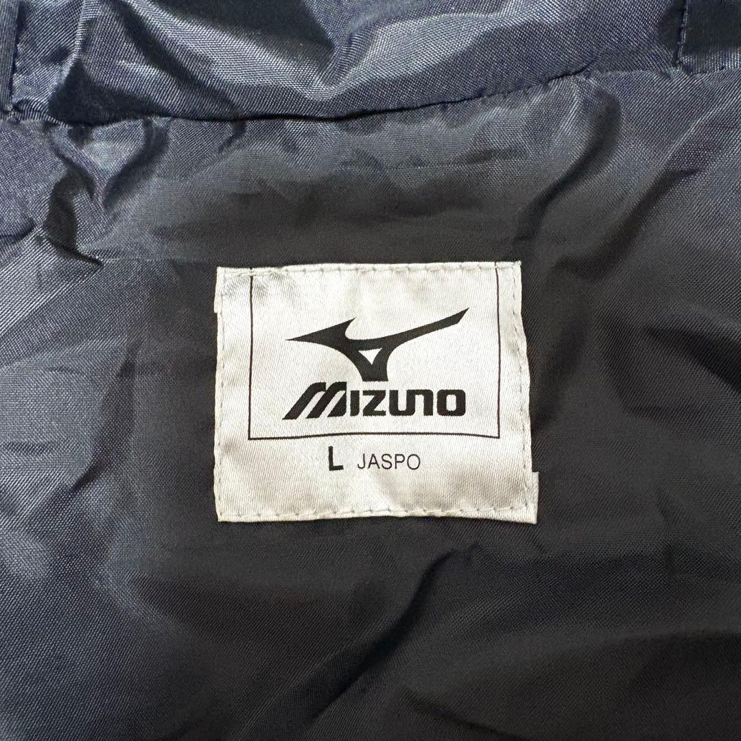 ★美品★ MIZUNO ミズノ ダウンコート ベンチコート ブラック 刺繍 L