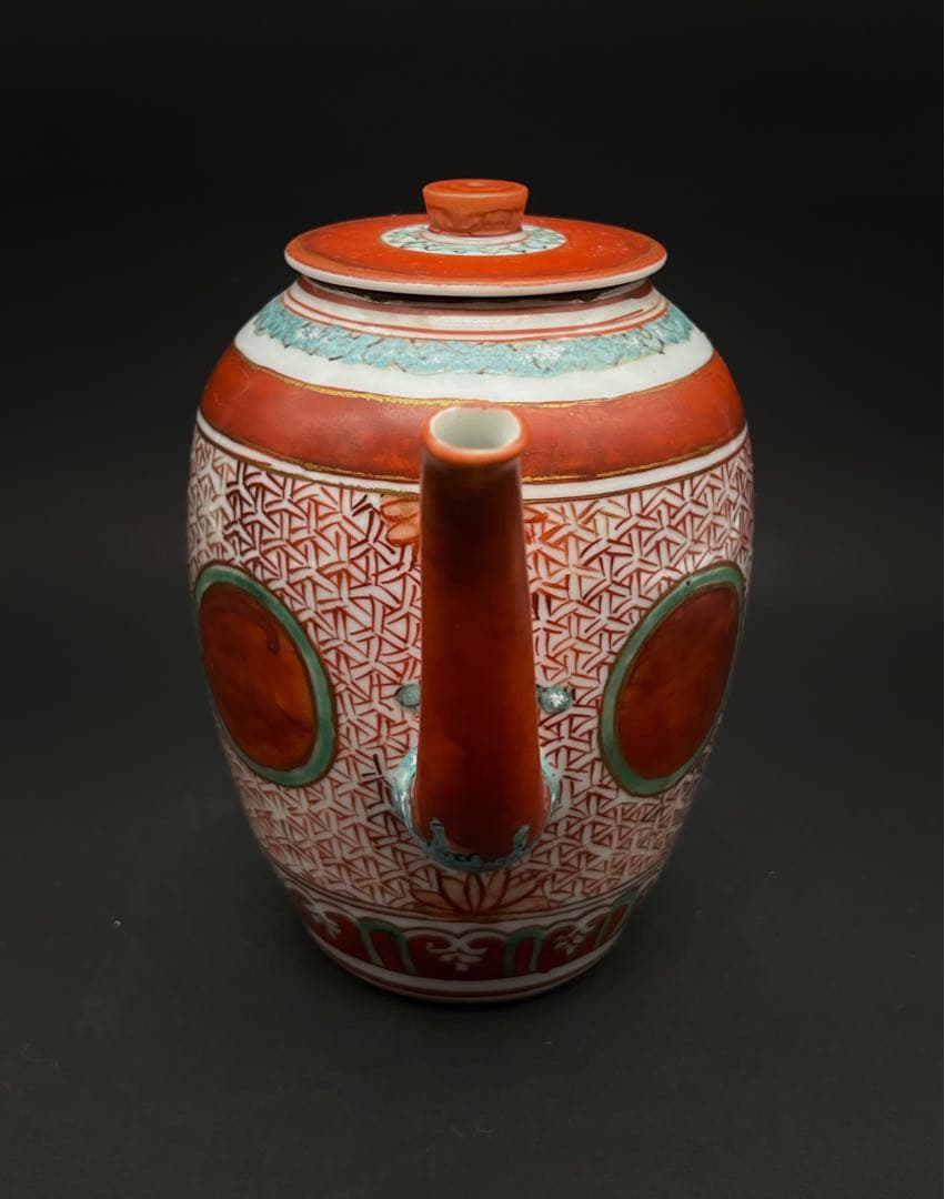 中国美術 古玩 明代 金襕手水壺 茶壺　急須 茶道具 箱付き