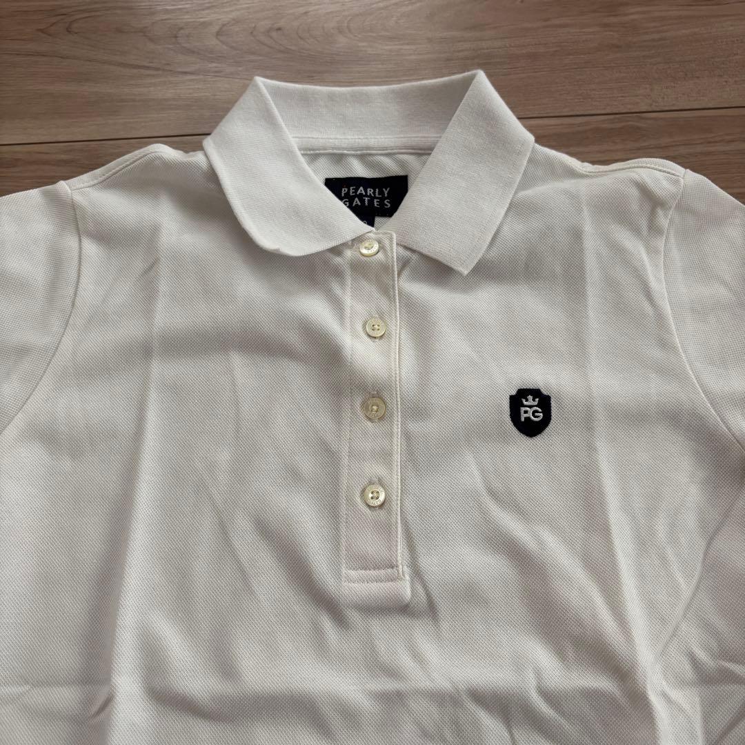 PEARLY GATES ホワイトポロシャツ サイズ0