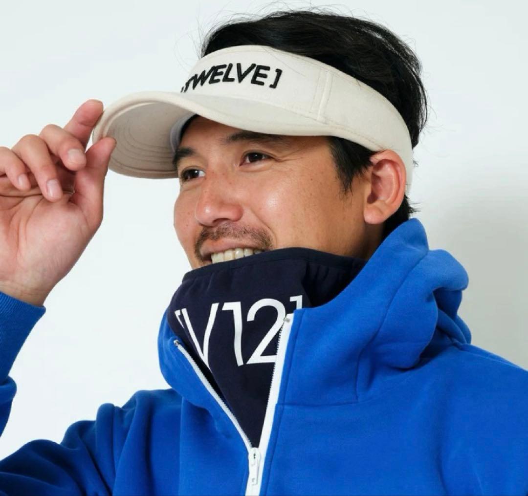 新品正規品【V12/XL】NECKPARKA ネックウォーマー内臓パーカー裏起毛