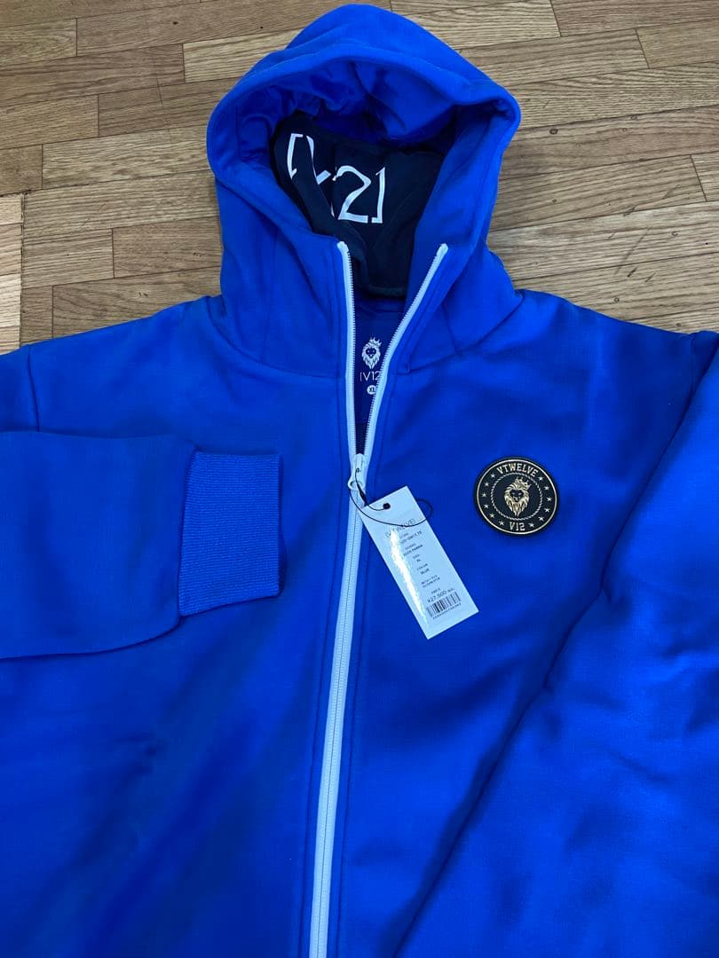 新品正規品【V12/XL】NECKPARKA ネックウォーマー内臓パーカー裏起毛