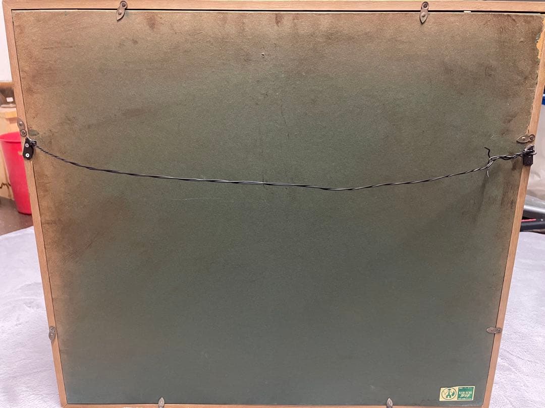 【真作】須賀卯夫「TUDOR CITY」油彩画 F8号 ニューヨーク風景 額装