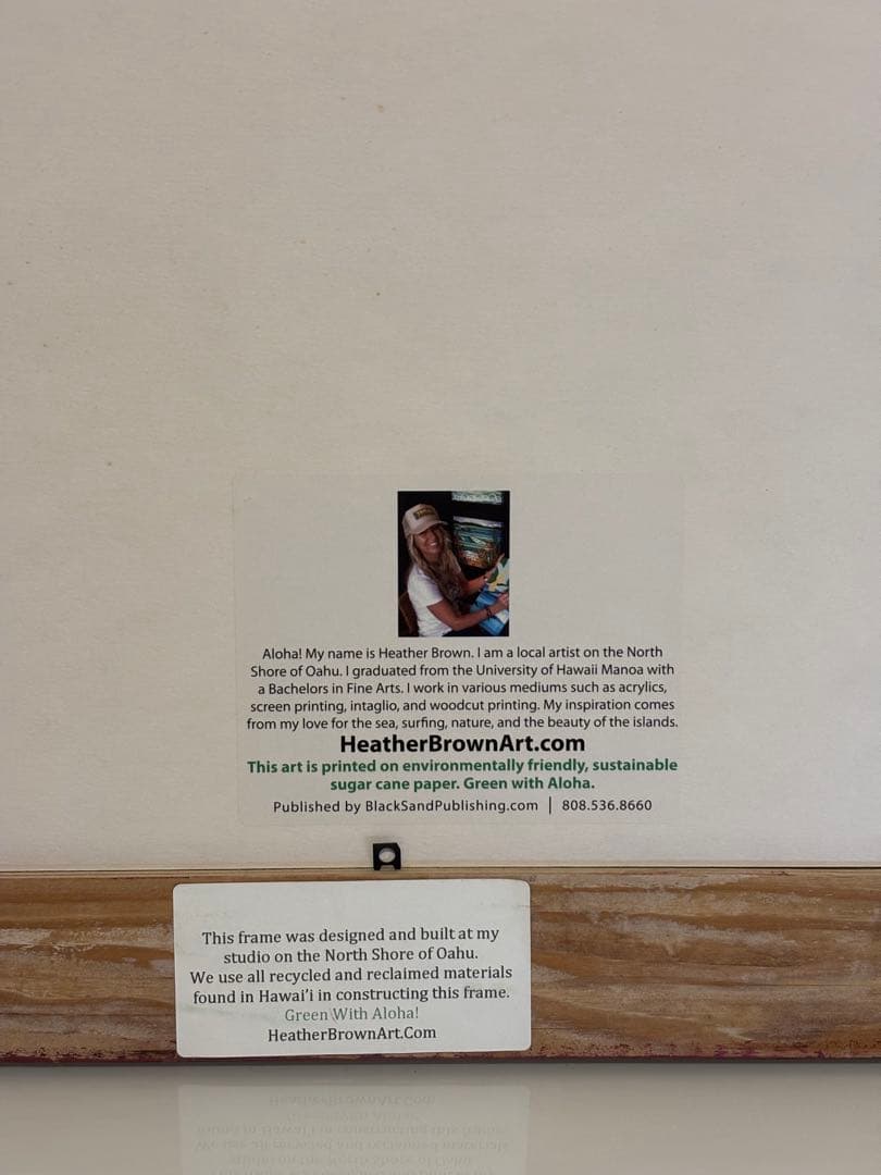 Green with Aloha ヘザーブラウン ハワイアンアート サイン入り