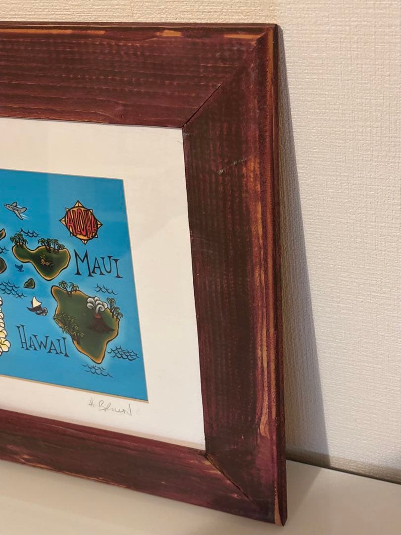 Green with Aloha ヘザーブラウン ハワイアンアート サイン入り