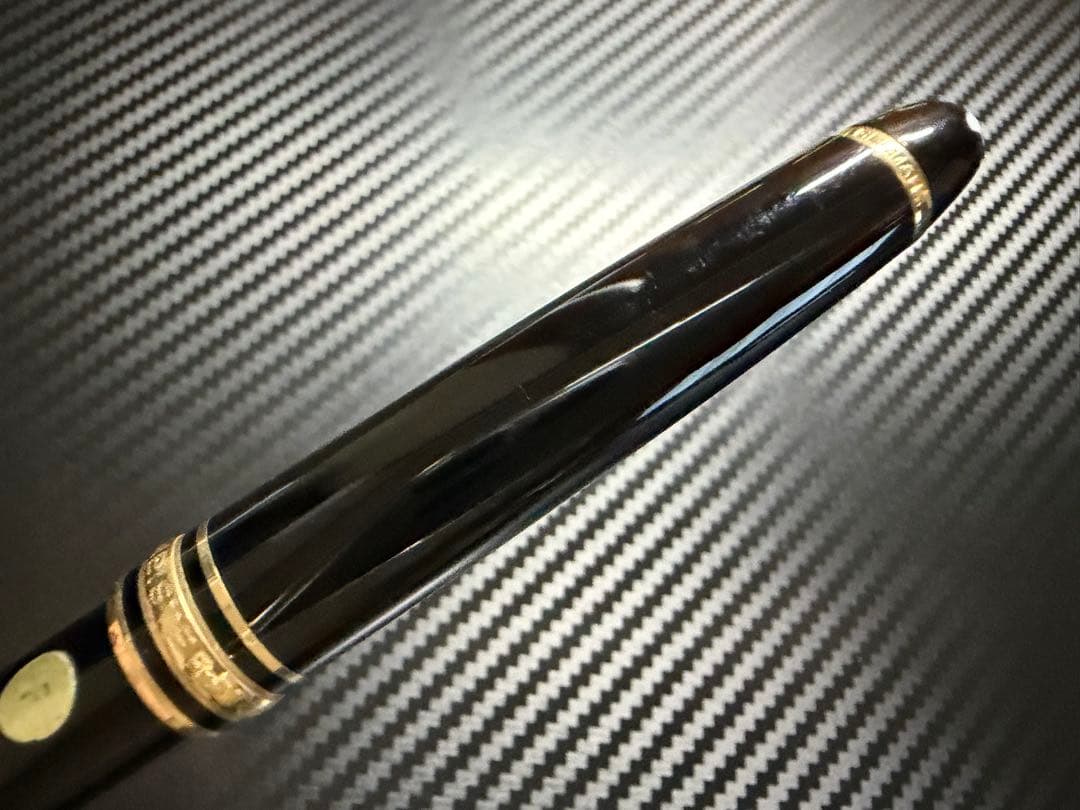 極美品 エボナイト芯 モンブラン 144 ブラック 全金 EF 極細字 万年筆
