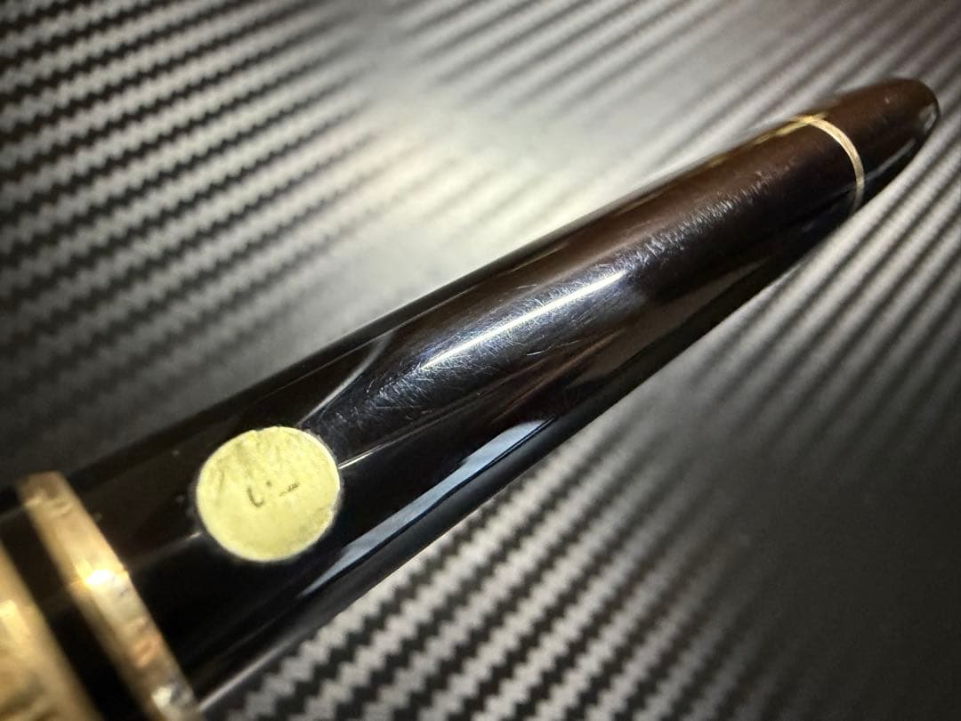 極美品 エボナイト芯 モンブラン 144 ブラック 全金 EF 極細字 万年筆