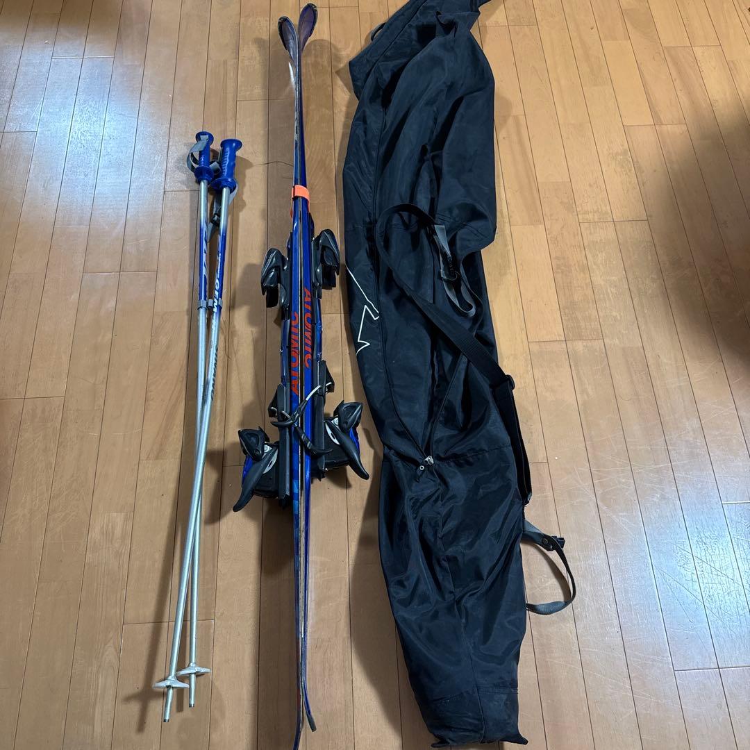 Atomic 7.2 スキー 158cm ストック ケース付き