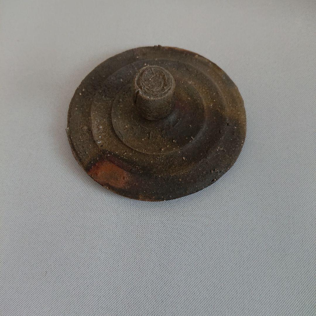 人間国宝山本陶秀作 備前焼水差し