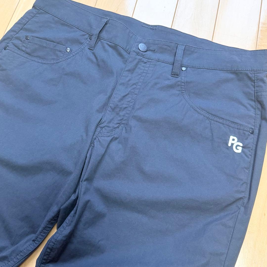 パーリーゲイツ ニコちゃん スマイル ボタン PGロゴ ネイビー 薄手 メンズ6