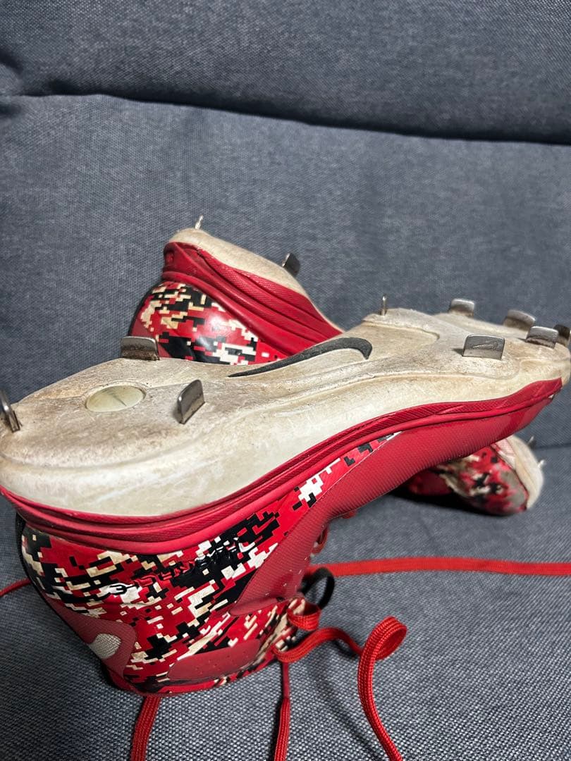 NIKE IDスパイクレッド/カモフラージュ 金具 25cm MID オーダー