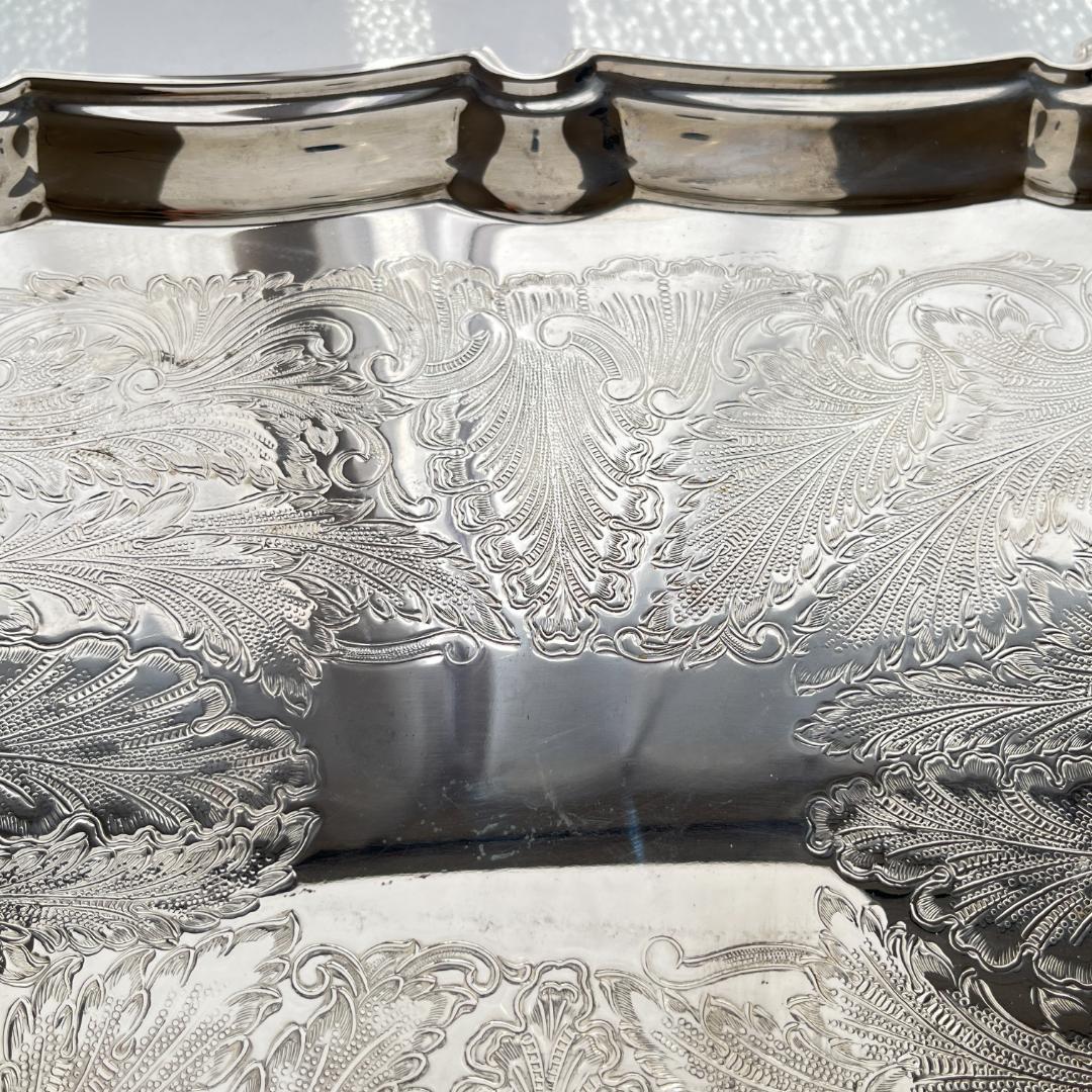 【KENT】ギャラリートレー　59cm 特大 ハンドル 装飾フット