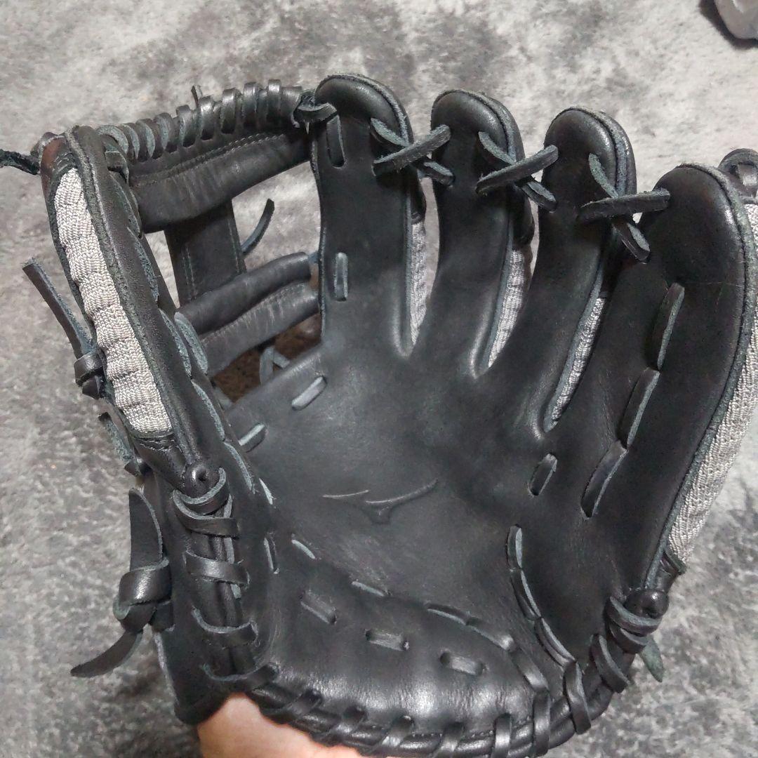✨️Mizuno 一般軟式グローブ 黒/グレーNB TECH KNIT