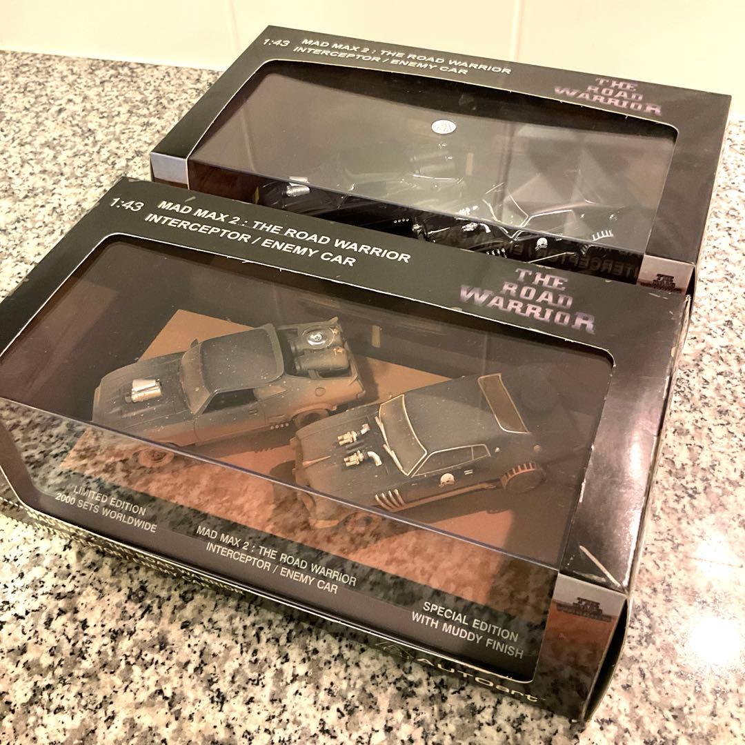 2台セットAUTOart マッドマックスインターセプターウェザリングVer