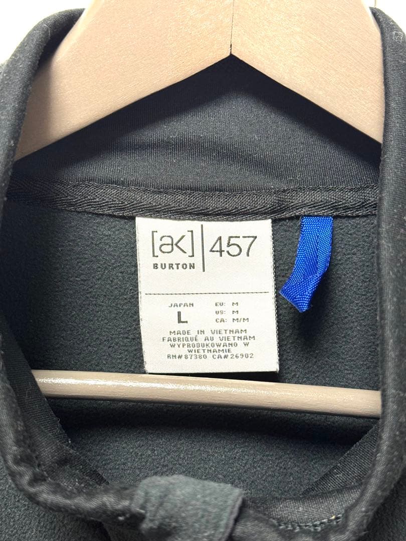 [美品] Burton [ak] 457 マイクロフリース上下　Lサイズ 黒