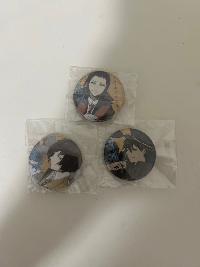 文豪ストレイドッグス 太宰治 江戸川乱歩 森鴎外 森鴎外記念館 缶バッジ