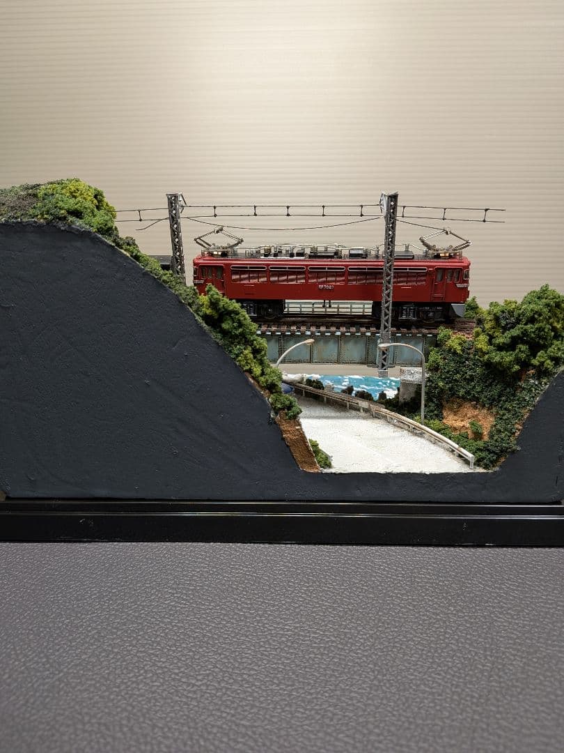 No.61鉄道Nゲージジオラマ車両、バス等付き