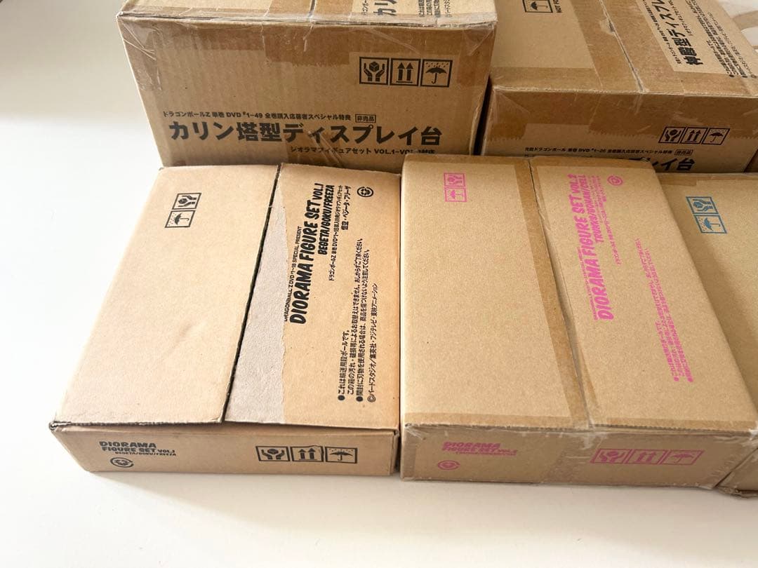 ドラゴンボールシリーズ DVD購入特典フィギュア 8 箱セット レア