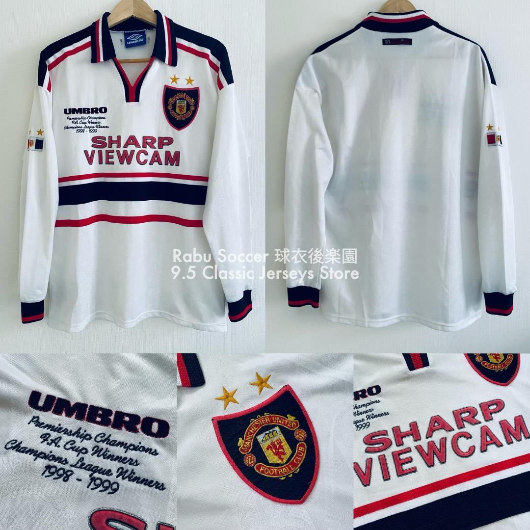 マンチェスターユナイテッド 98/99 アウェイ 記念 ユニフォーム 長袖