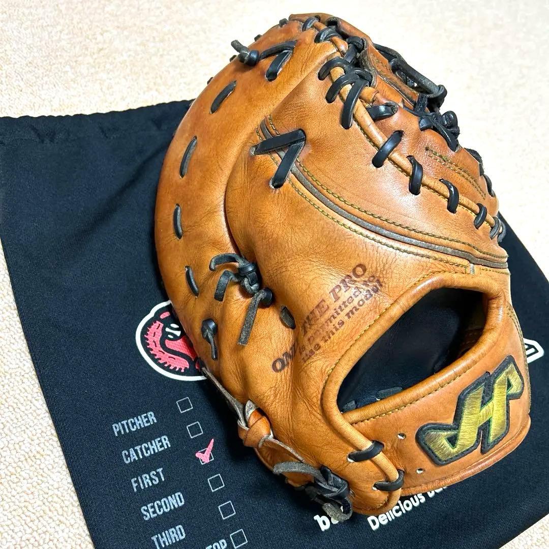 【即戦力！！！】ハタケヤマ　硬式用ファーストミット 袋付き