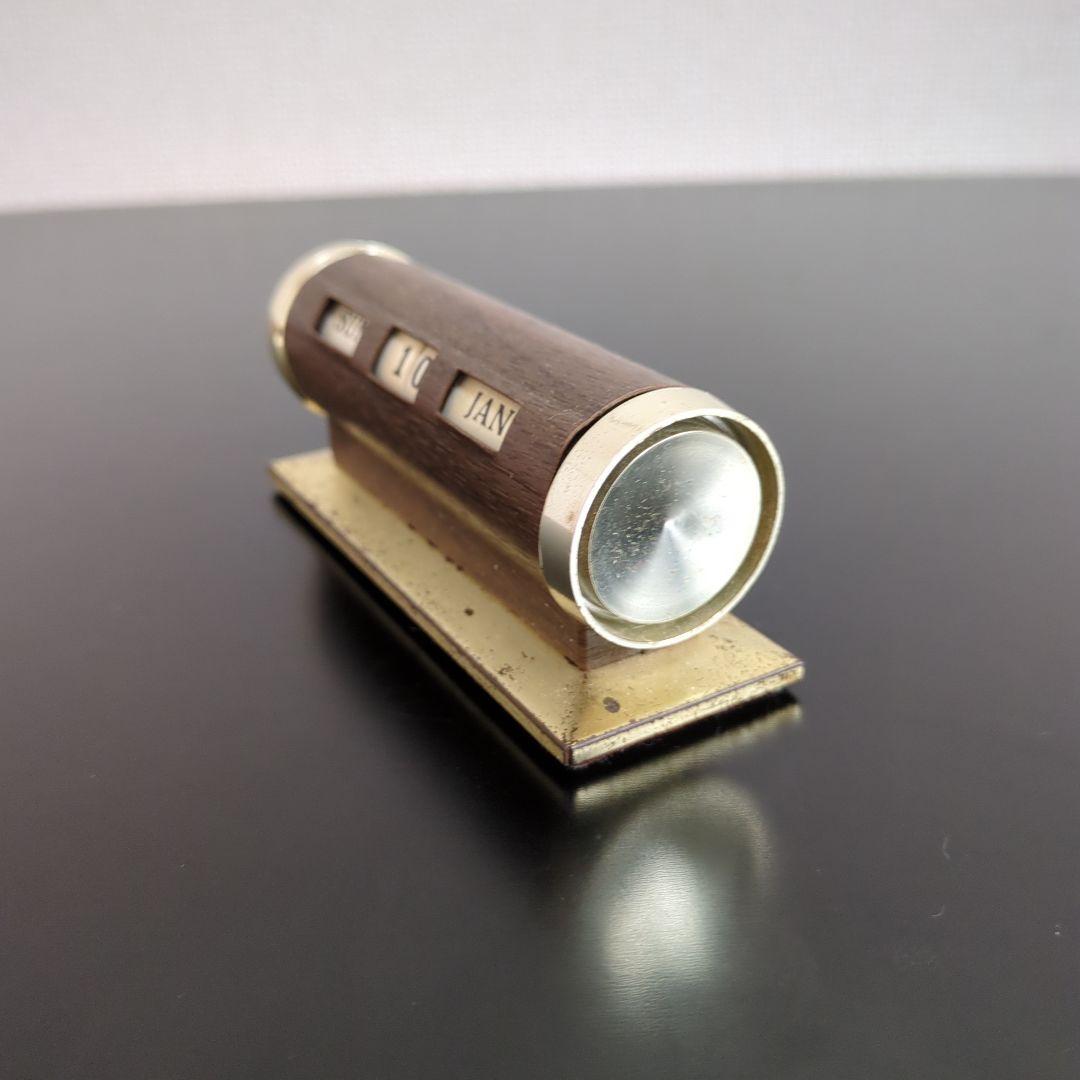 パークシャーマン 卓上デスクカレンダー ヴィンテージ 木目調 レトロ