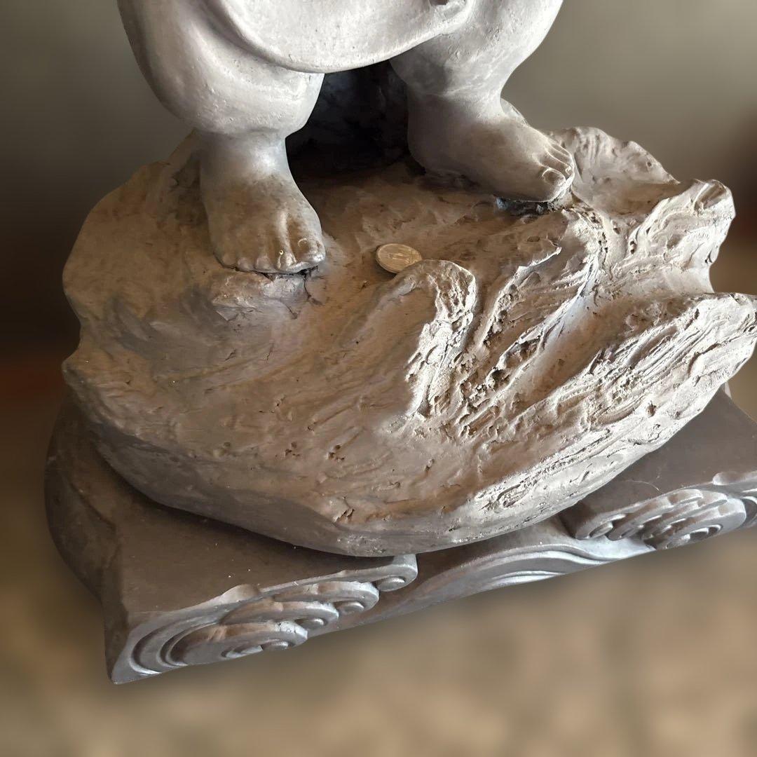 恵比寿像　陶器　置物　七福神